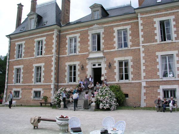 Sur le perron